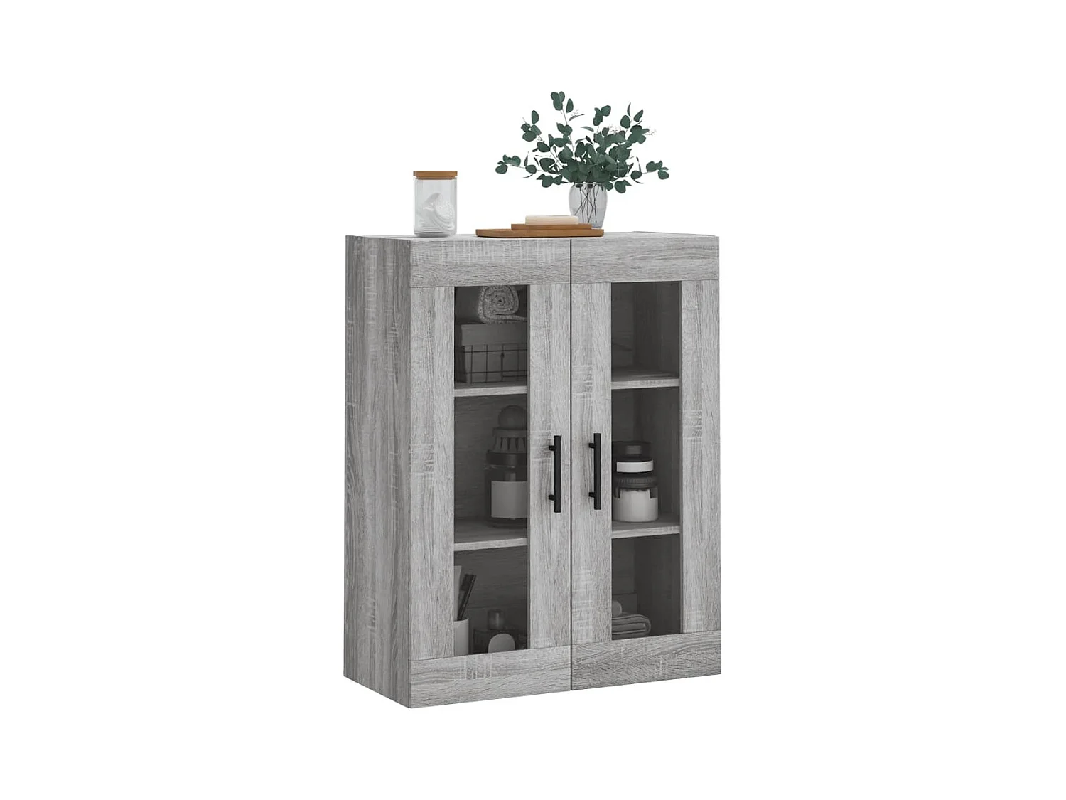 Armoire murale sonoma gris 69,5x34x90 cm
