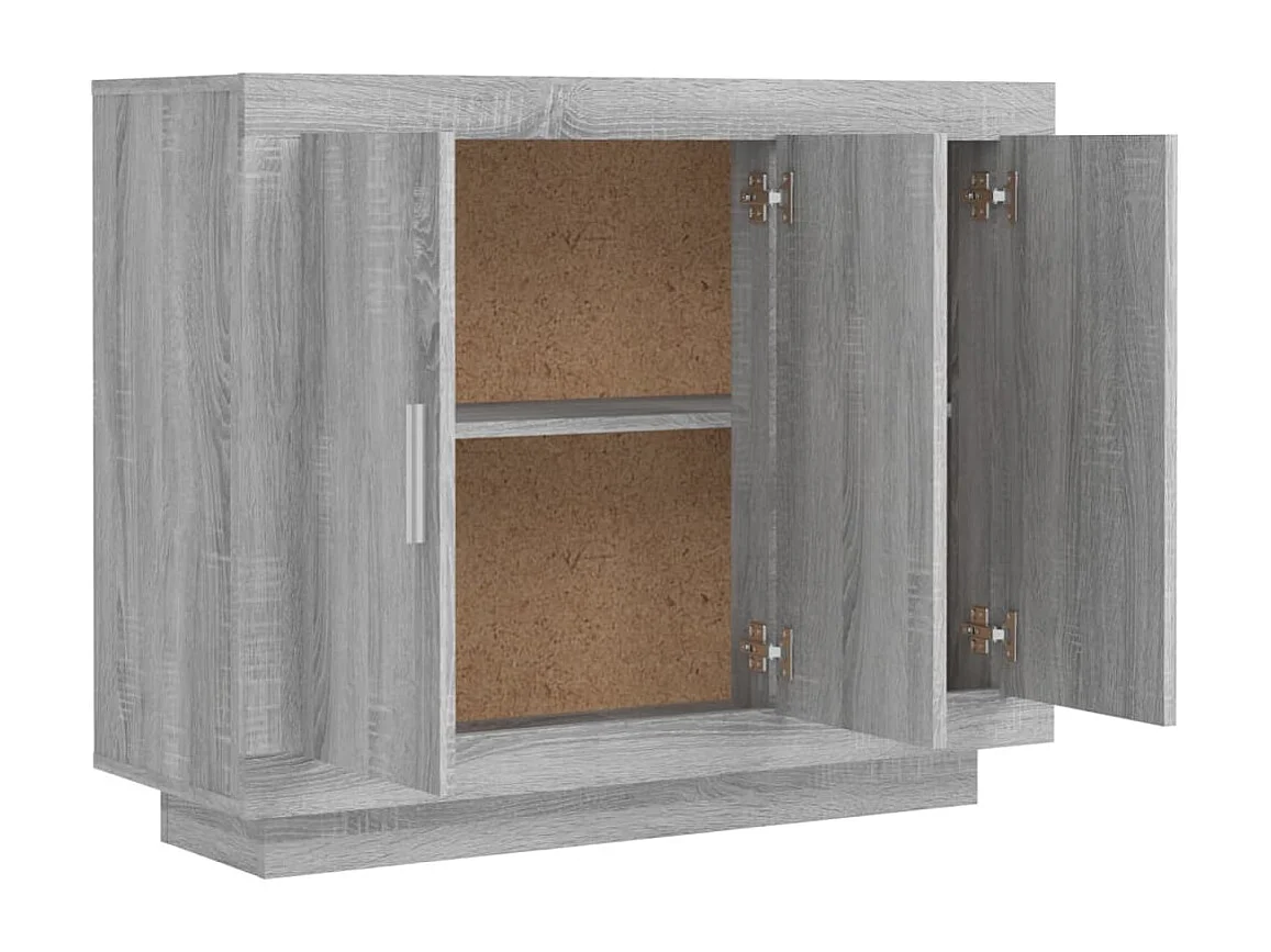 Buffet Sonoma gris 92x35x75 cm Bois d'ingénierie