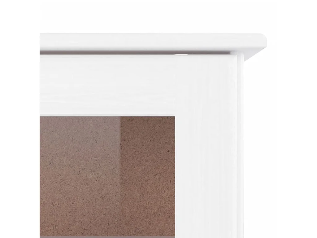 Buffet ALTA blanc 77x35x188 cm bois massif de pin