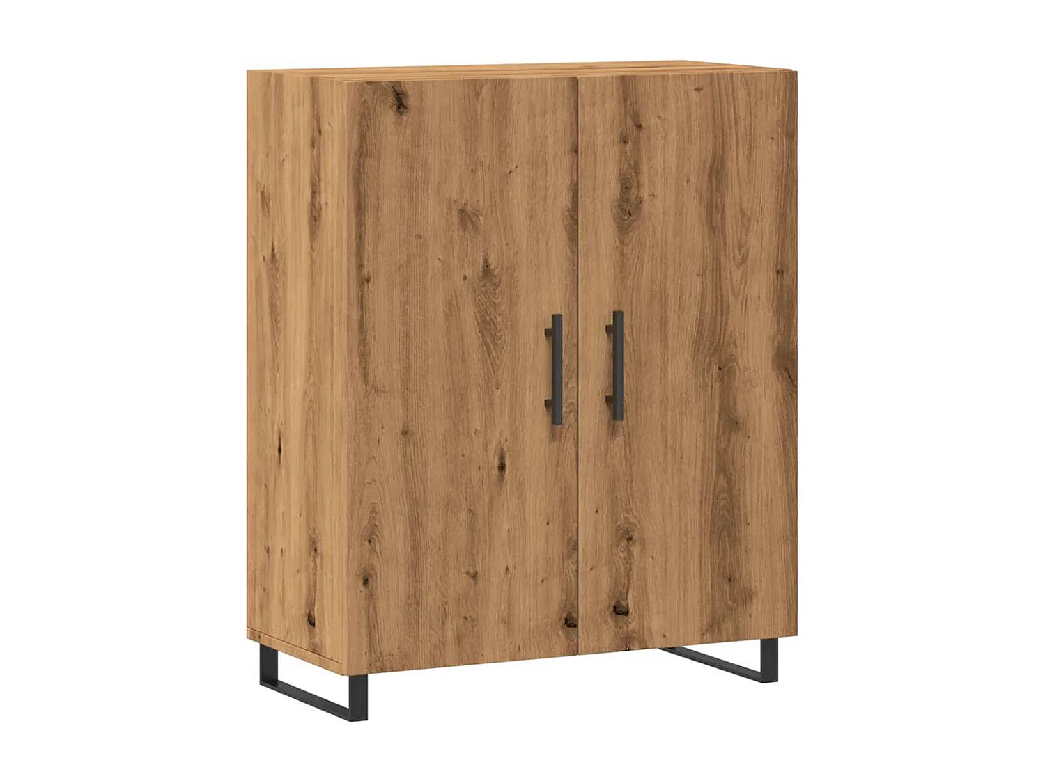 Handgemaakt eikenhouten dressoir 69,5x34x90 cm bewerkt hout