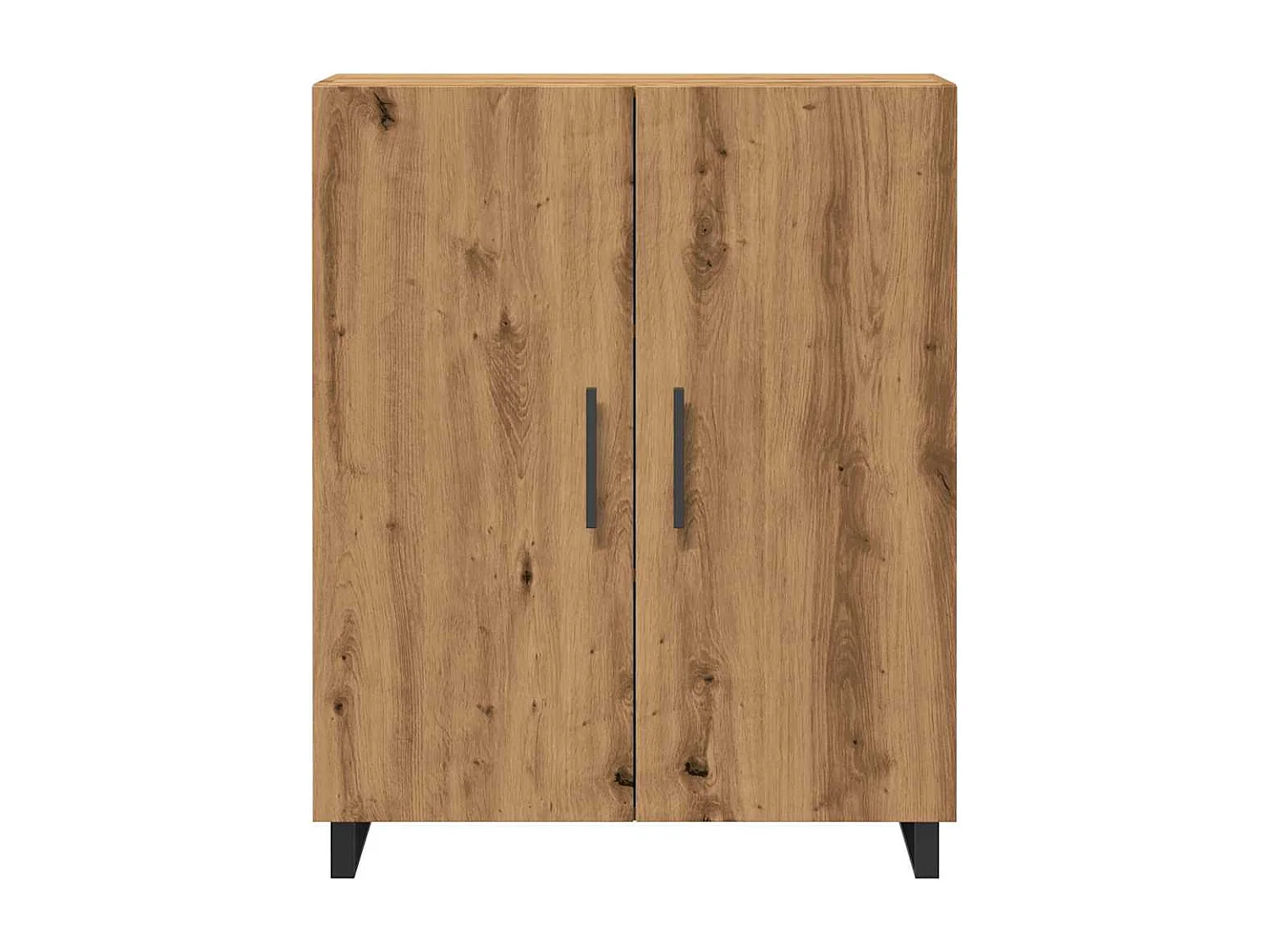 Handgemaakt eikenhouten dressoir 69,5x34x90 cm bewerkt hout