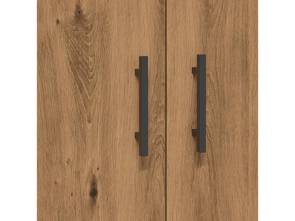 Handgemaakt eikenhouten dressoir 69,5x34x90 cm bewerkt hout