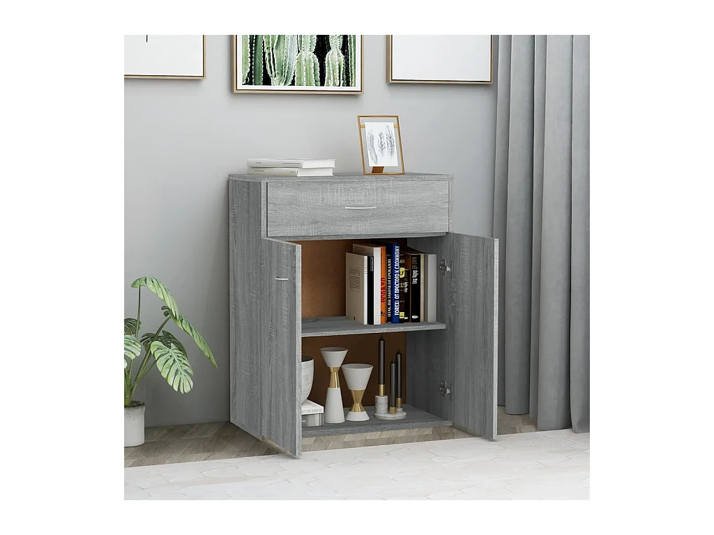 Buffet Sonoma gris 60x30x75 cm Bois d'ingénierie
