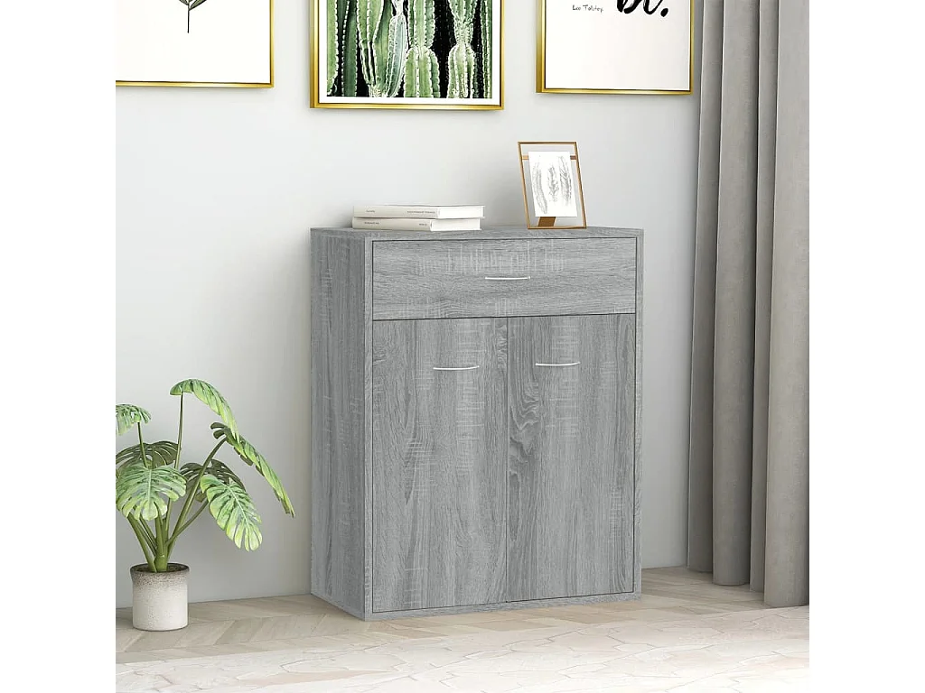 Buffet Sonoma gris 60x30x75 cm Bois d'ingénierie