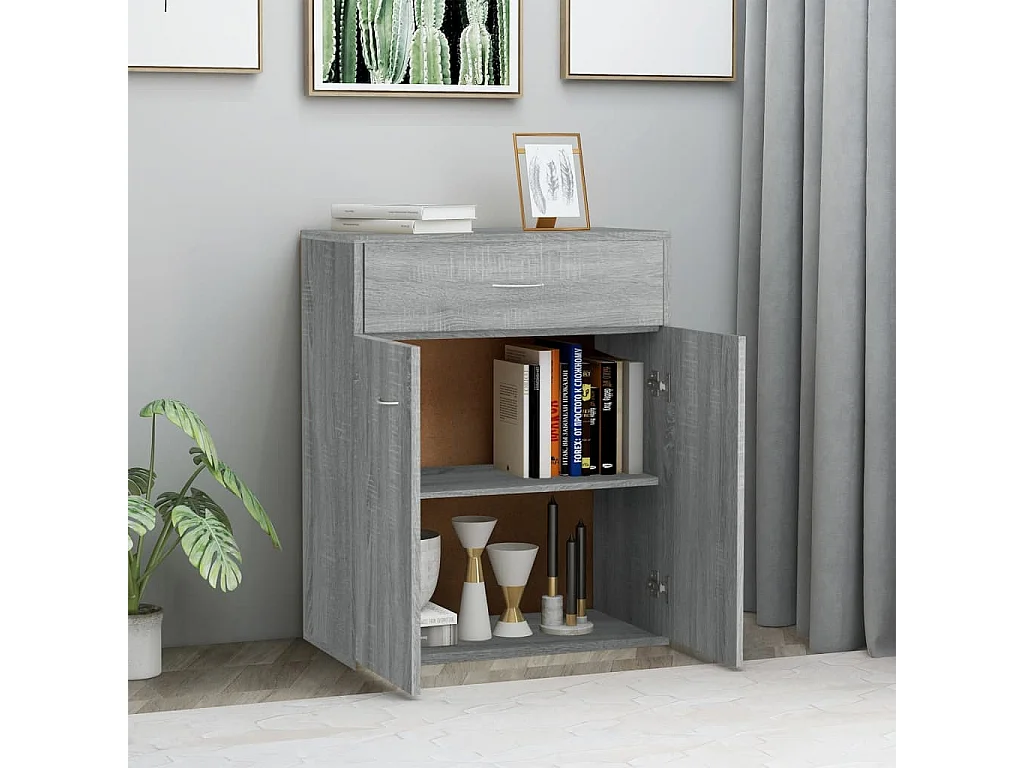 Buffet Sonoma gris 60x30x75 cm Bois d'ingénierie