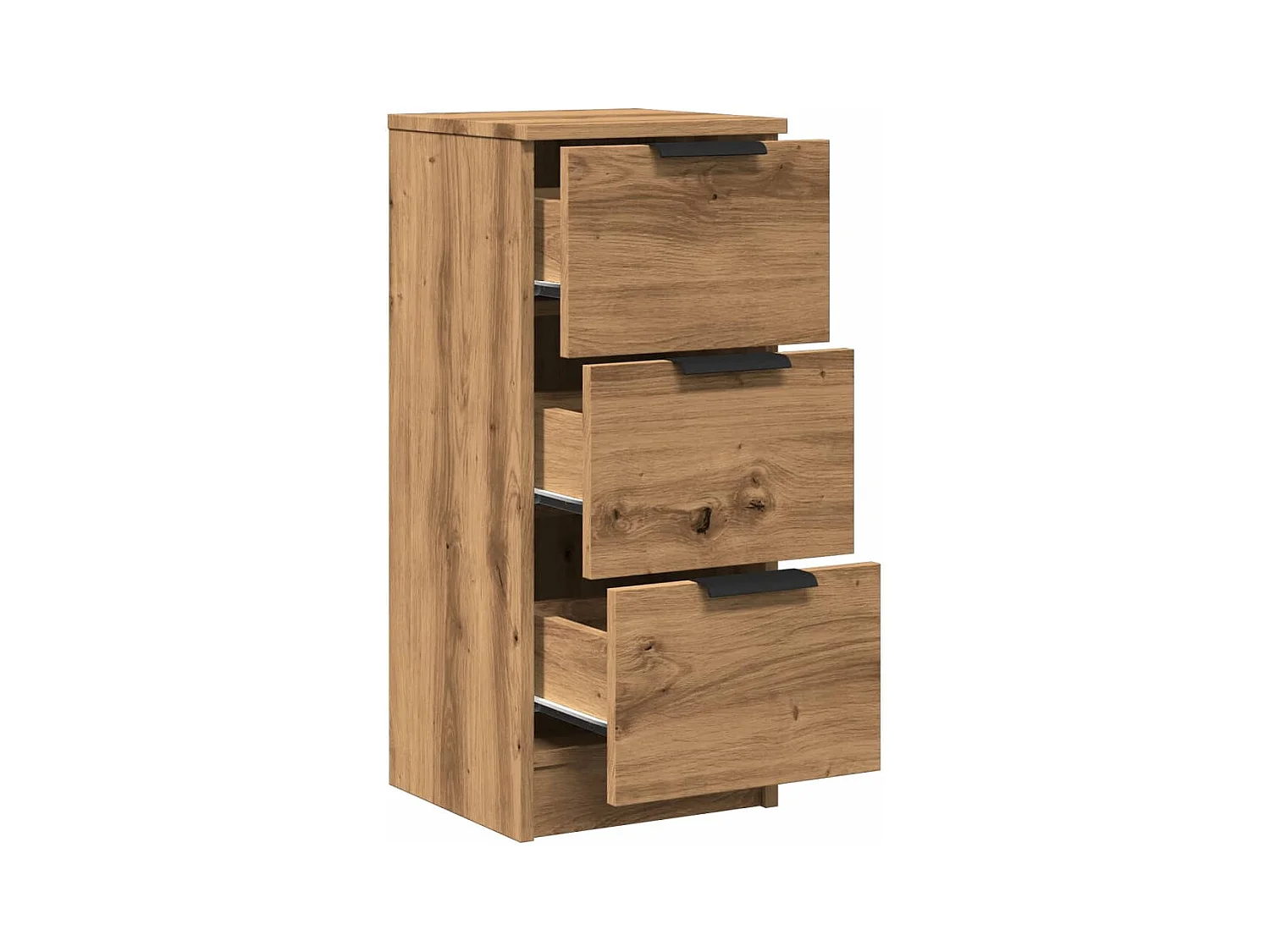 Buffets 2 pcs chêne artisanal 30x30x70 cm bois d'ingénierie