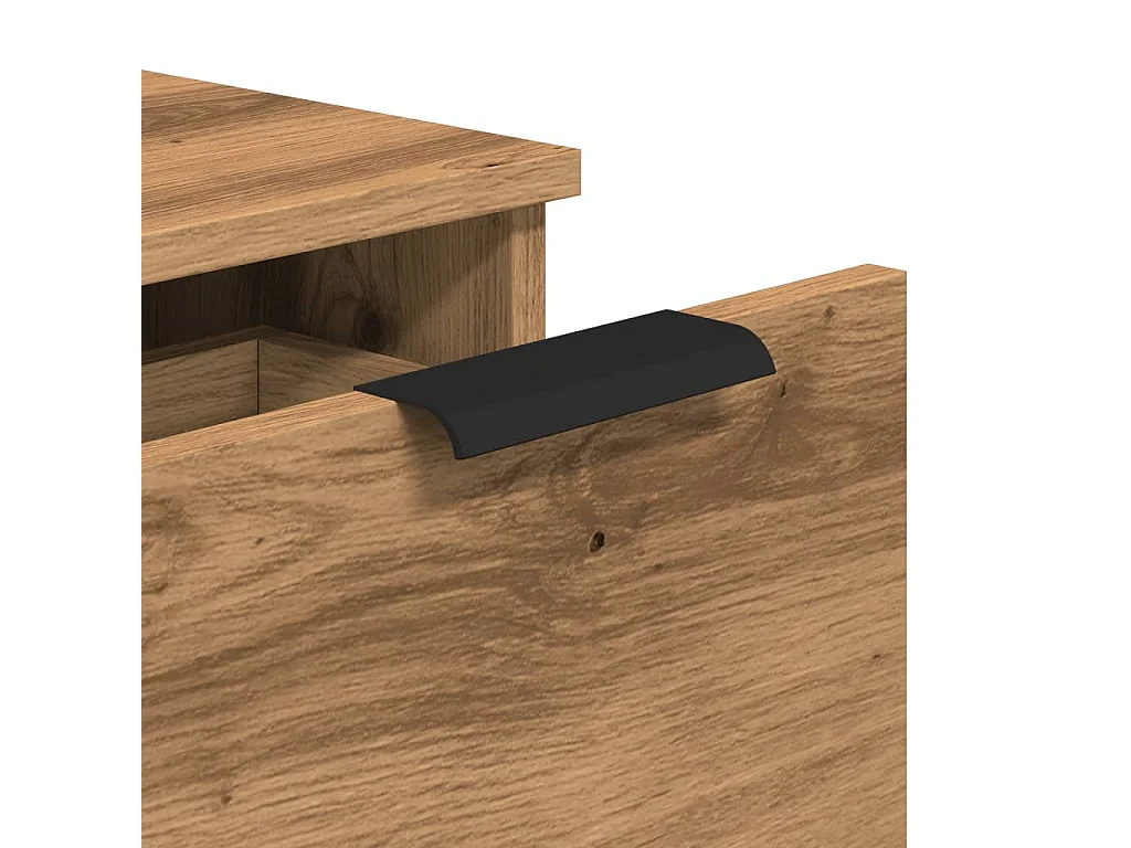 Buffets 2 pcs chêne artisanal 30x30x70 cm bois d'ingénierie