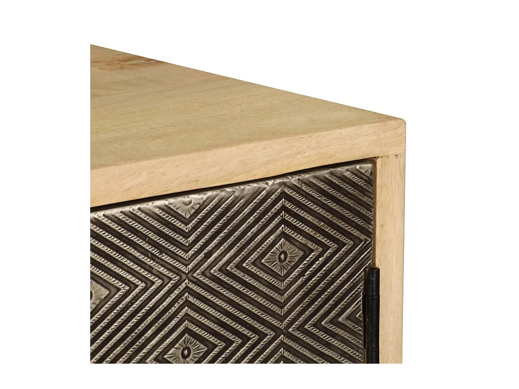 Buffet 120x30x75 cm bois de manguier massif