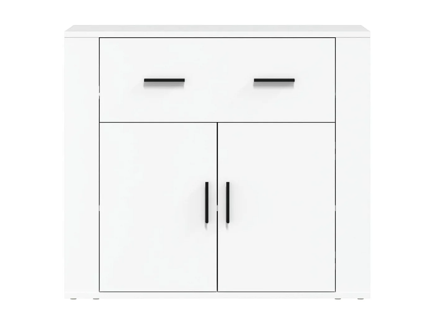 Buffet Blanc 80x33x70 cm Bois d'ingénierie