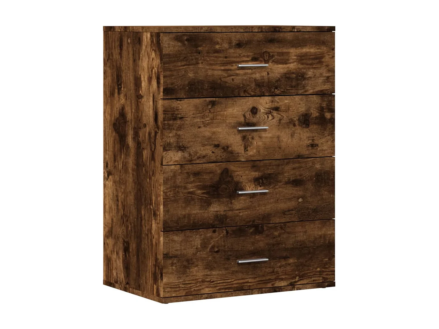 Buffet chêne fumé 60x39x80 cm bois d'ingénierie