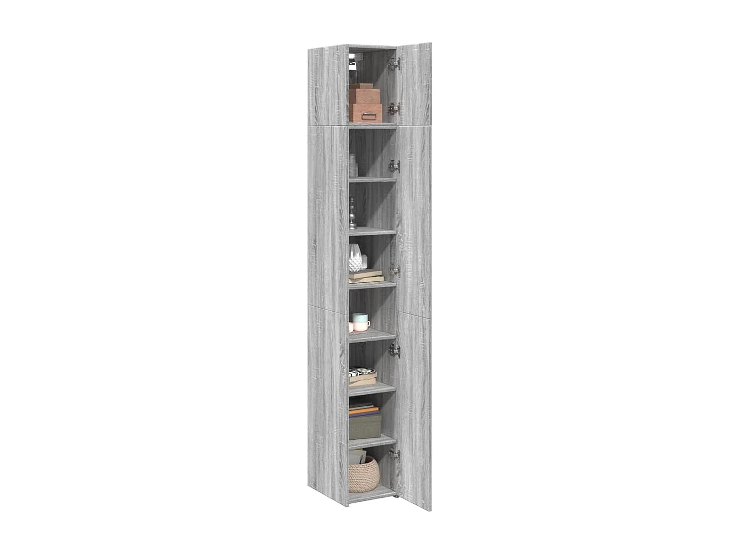 Armoire de rangement mince sonoma gris 30x42,5x225 cm