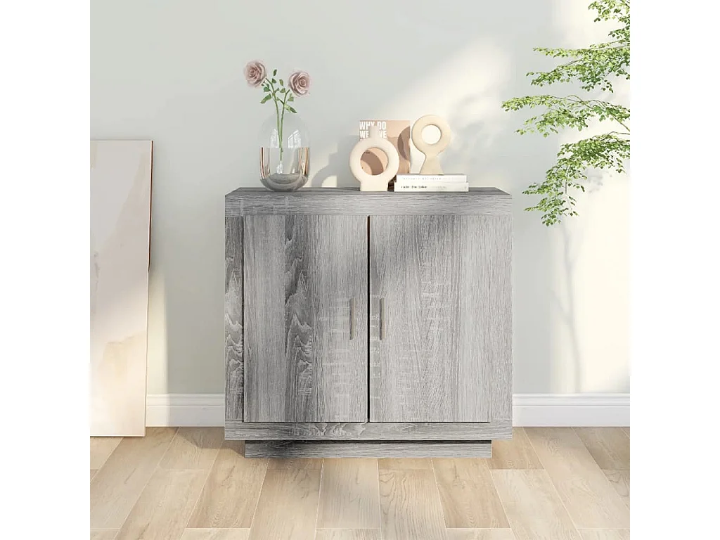 Buffet Sonoma gris 80x40x75 cm Bois d'ingénierie