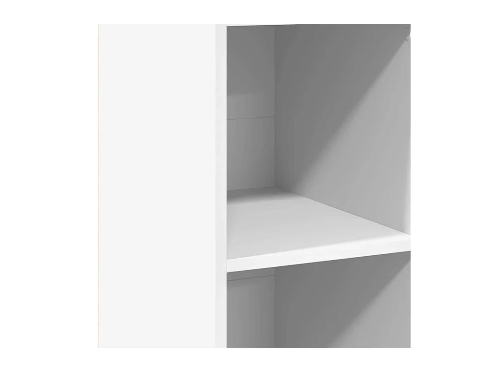 Buffet blanc 40x41x124 cm bois d'ingénierie