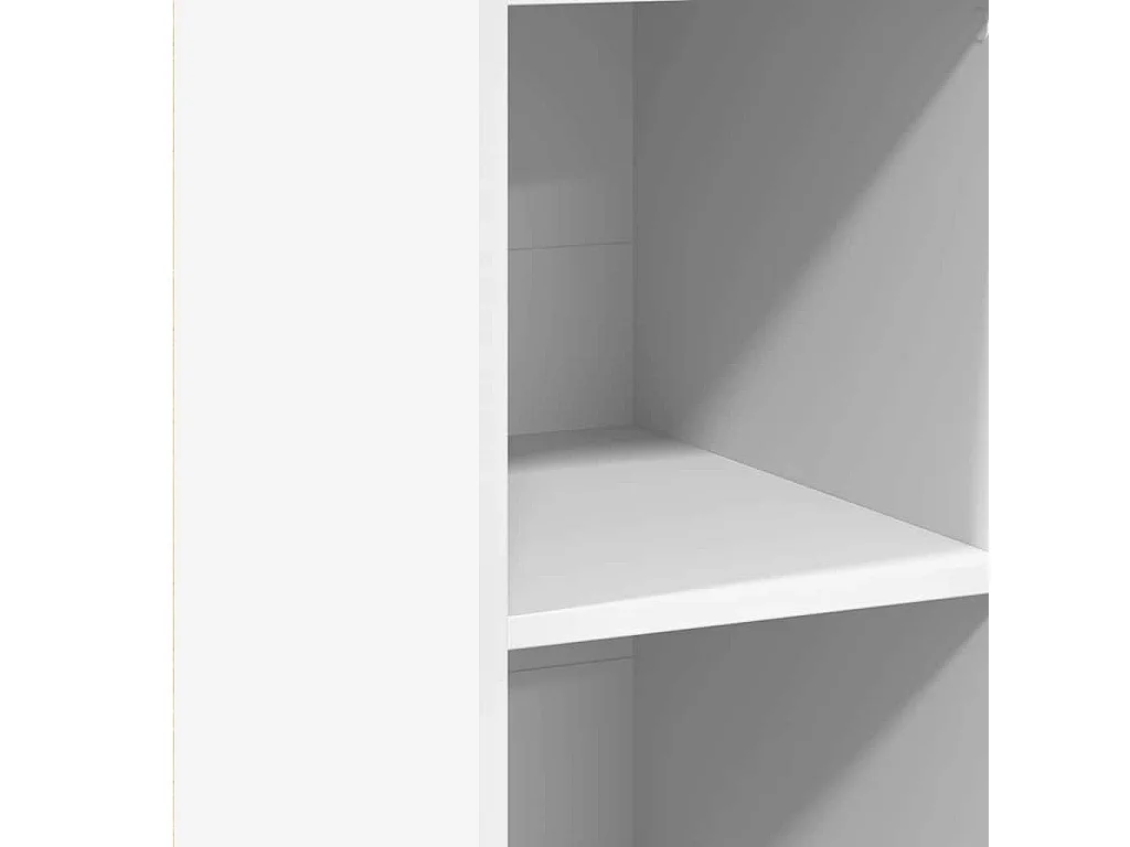 Buffet blanc 40x41x124 cm bois d'ingénierie