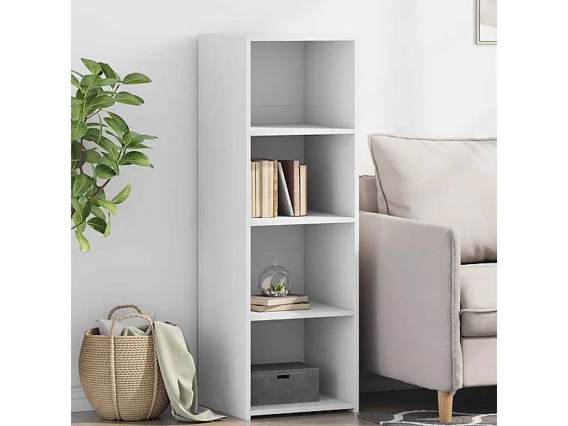 Buffet blanc 40x41x124 cm bois d'ingénierie