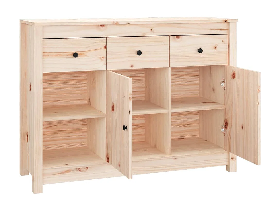 Buffet 100x35x74 cm Bois massif de pin