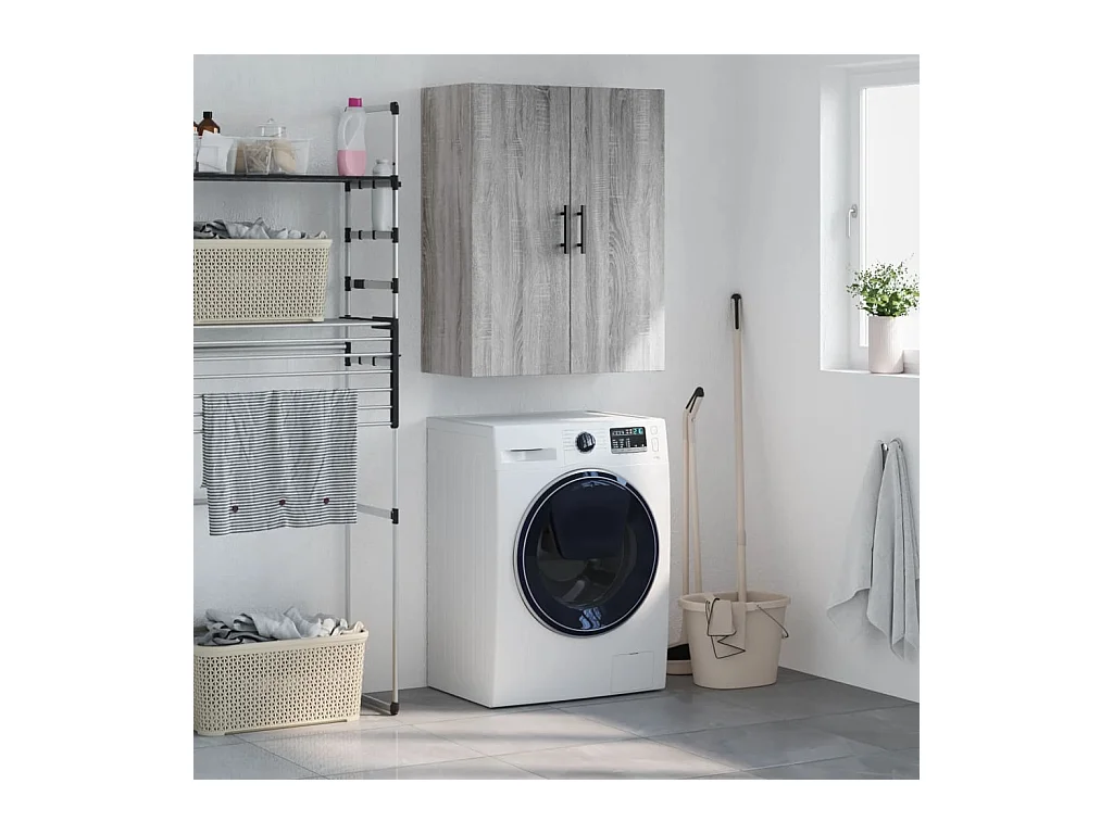 Armoire murale sonoma gris 69,5x34x90 cm