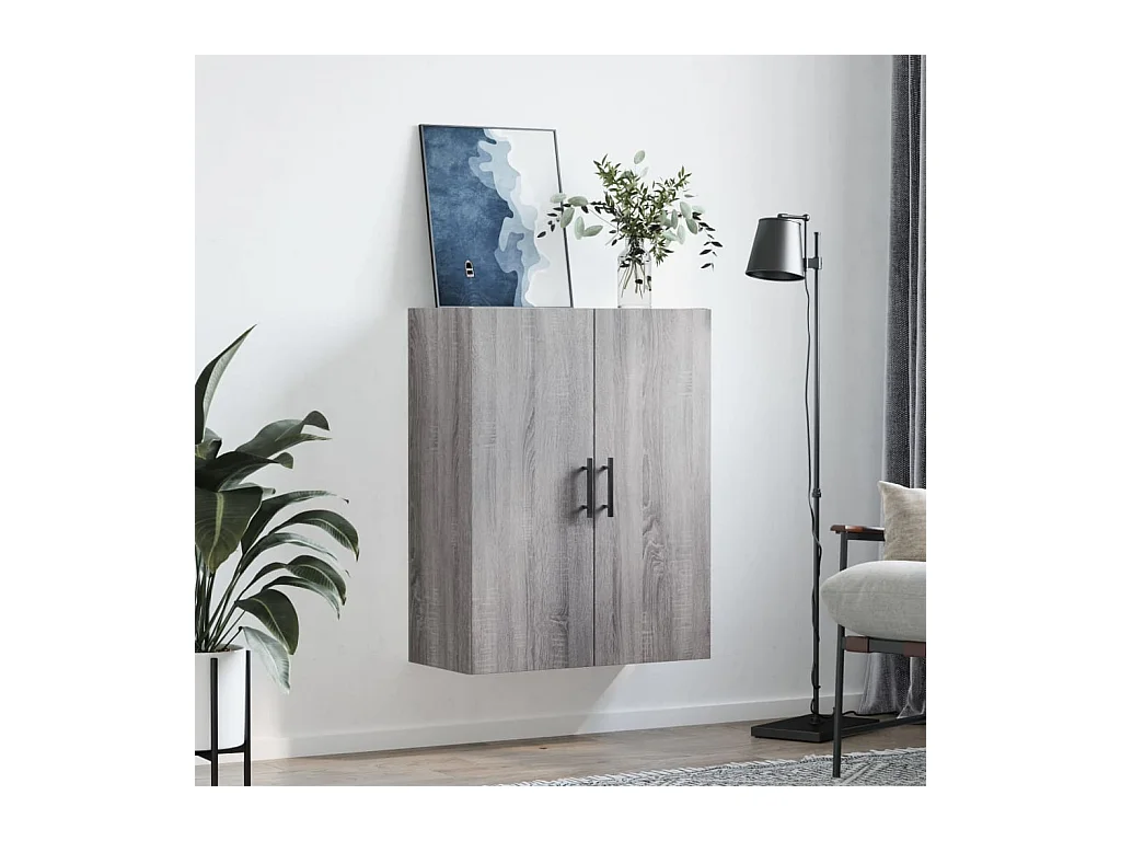 Armoire murale sonoma gris 69,5x34x90 cm