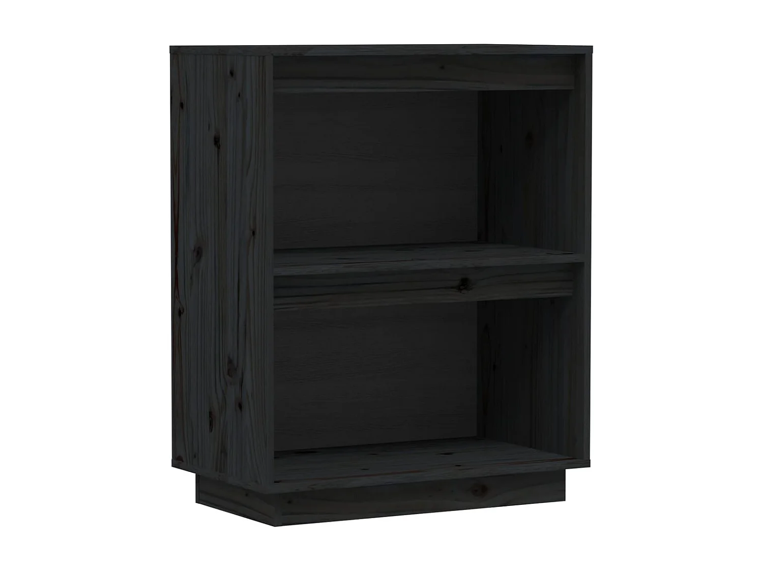 Armoire console Noir 60x34x75 cm Bois de pin solide