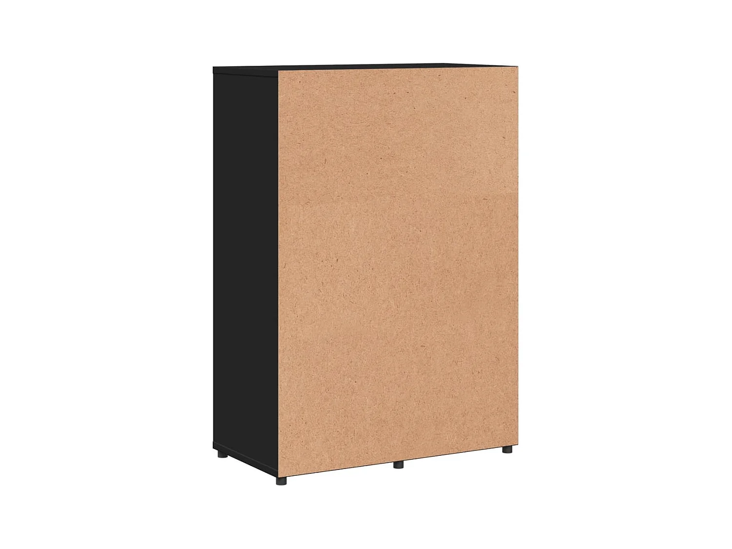 Buffet noir 60x31x84 cm bois d'ingénierie