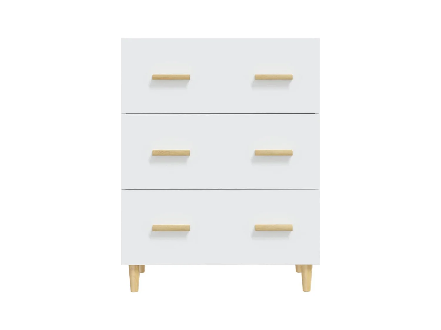 Buffet Blanc 70x34x90 cm Bois d'ingénierie