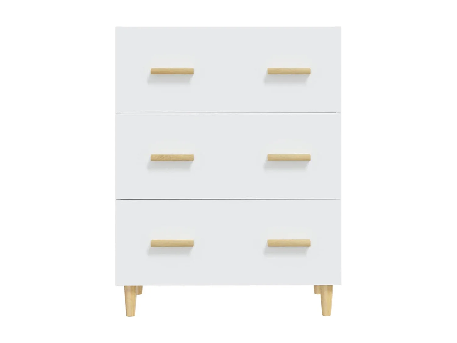 Buffet Blanc 70x34x90 cm Bois d'ingénierie