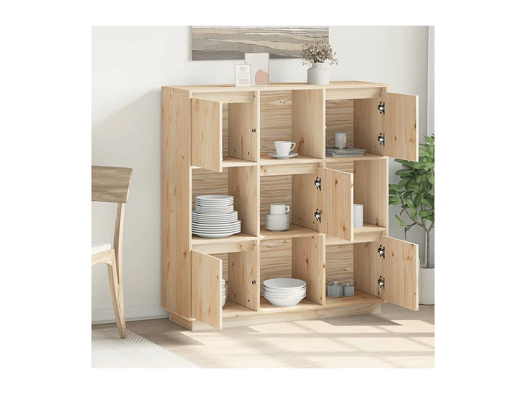 Buffet 110,5x35x117 cm Bois de pin massif