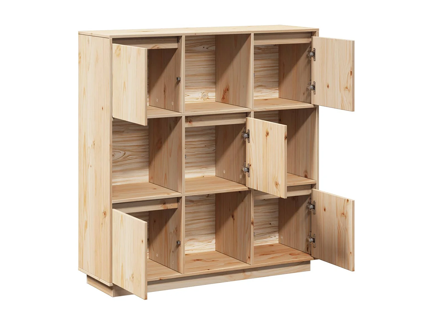 Aparador 110,5x35x117 cm Madera maciza de pino