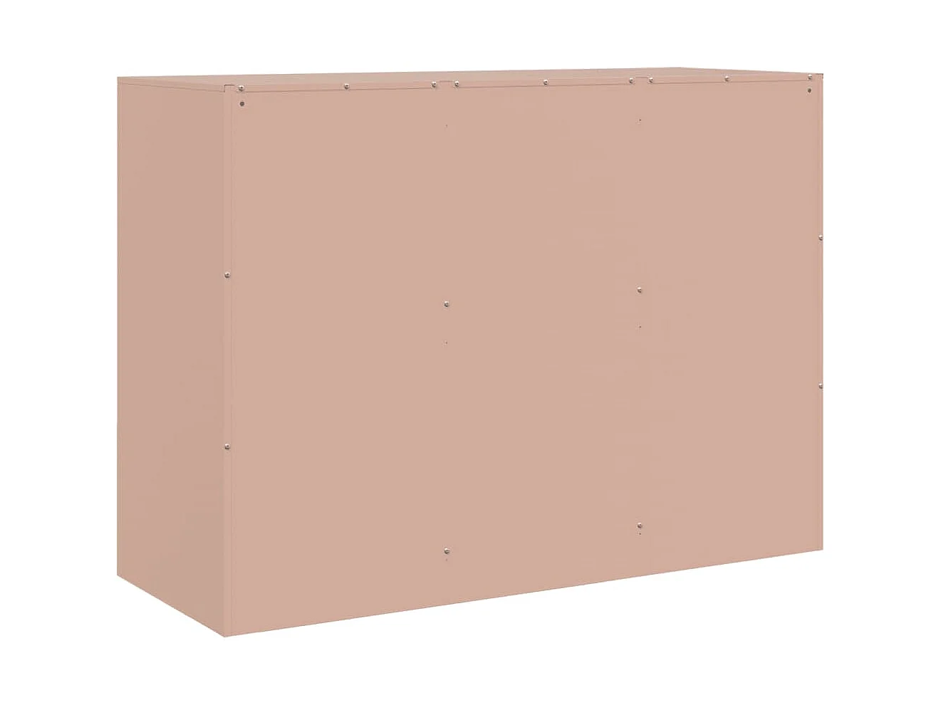 Buffet rose 99x39x73 cm acier