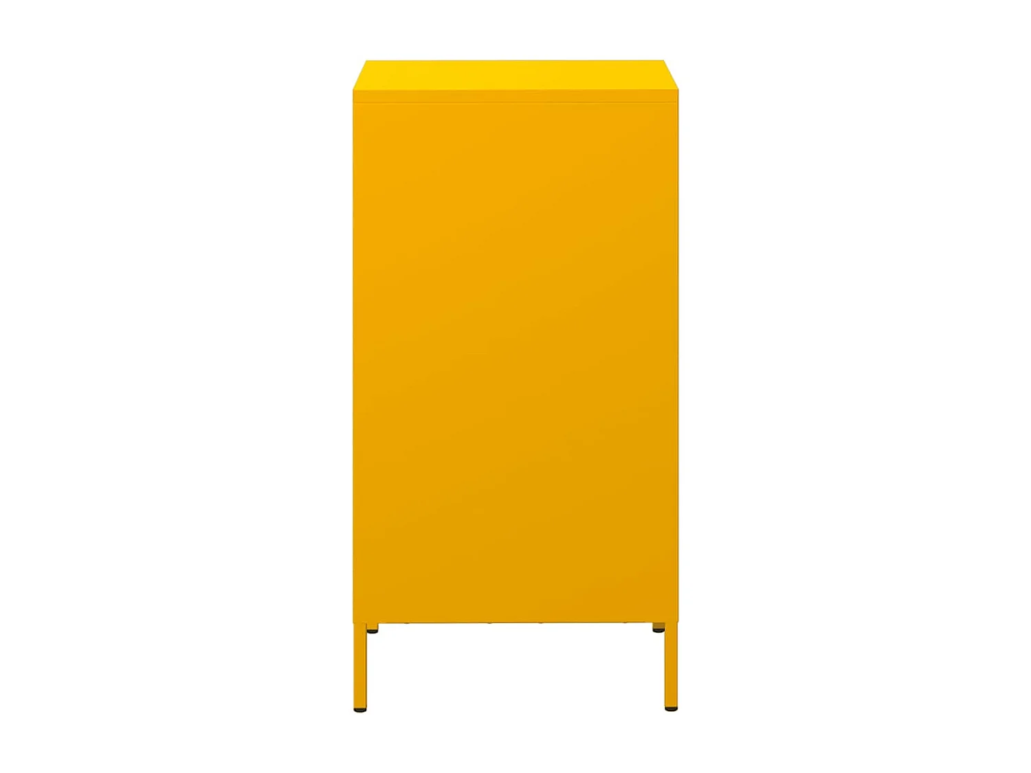 Buffet jaune moutarde 35x39x73,5 cm acier laminé à froid