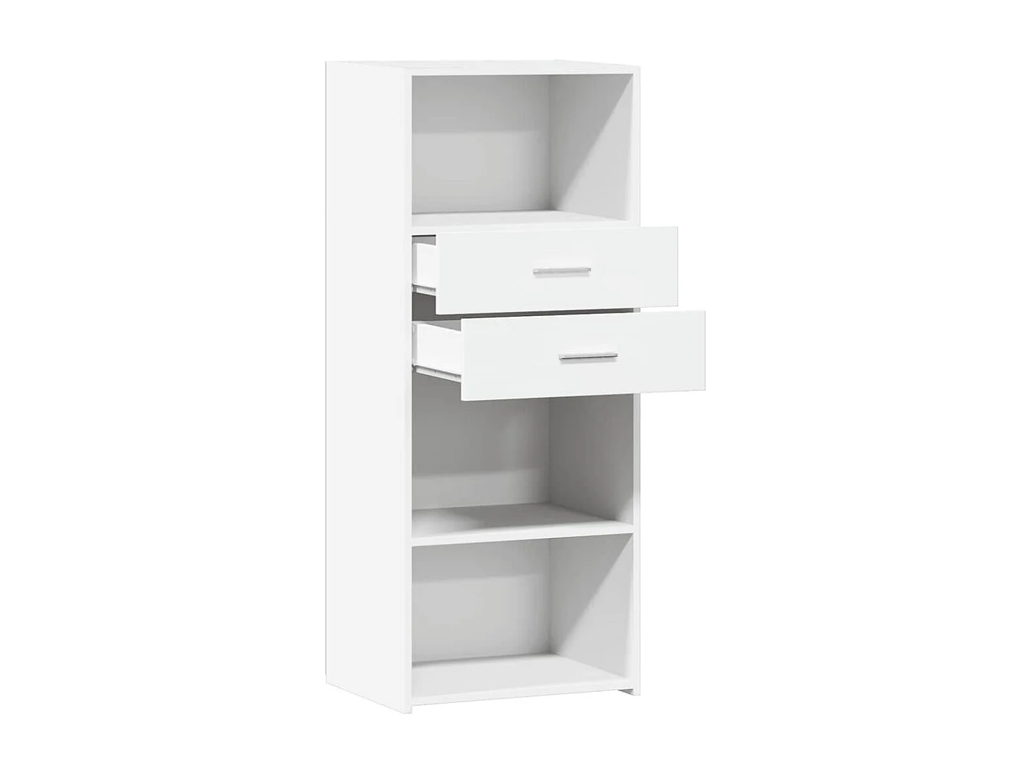 Buffet haut blanc 50x42,5x124 cm bois d'ingénierie