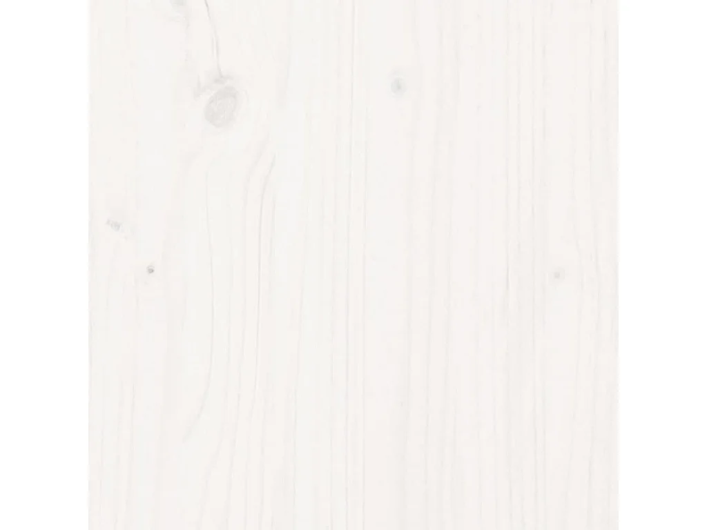 Buffet Blanc 111x34x60 cm Bois massif de pin