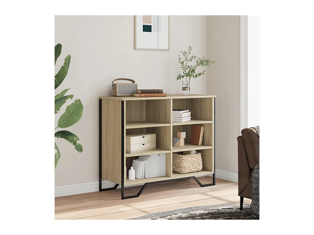 Buffet chêne sonoma 91x35,5x74,5 cm bois d'ingénierie