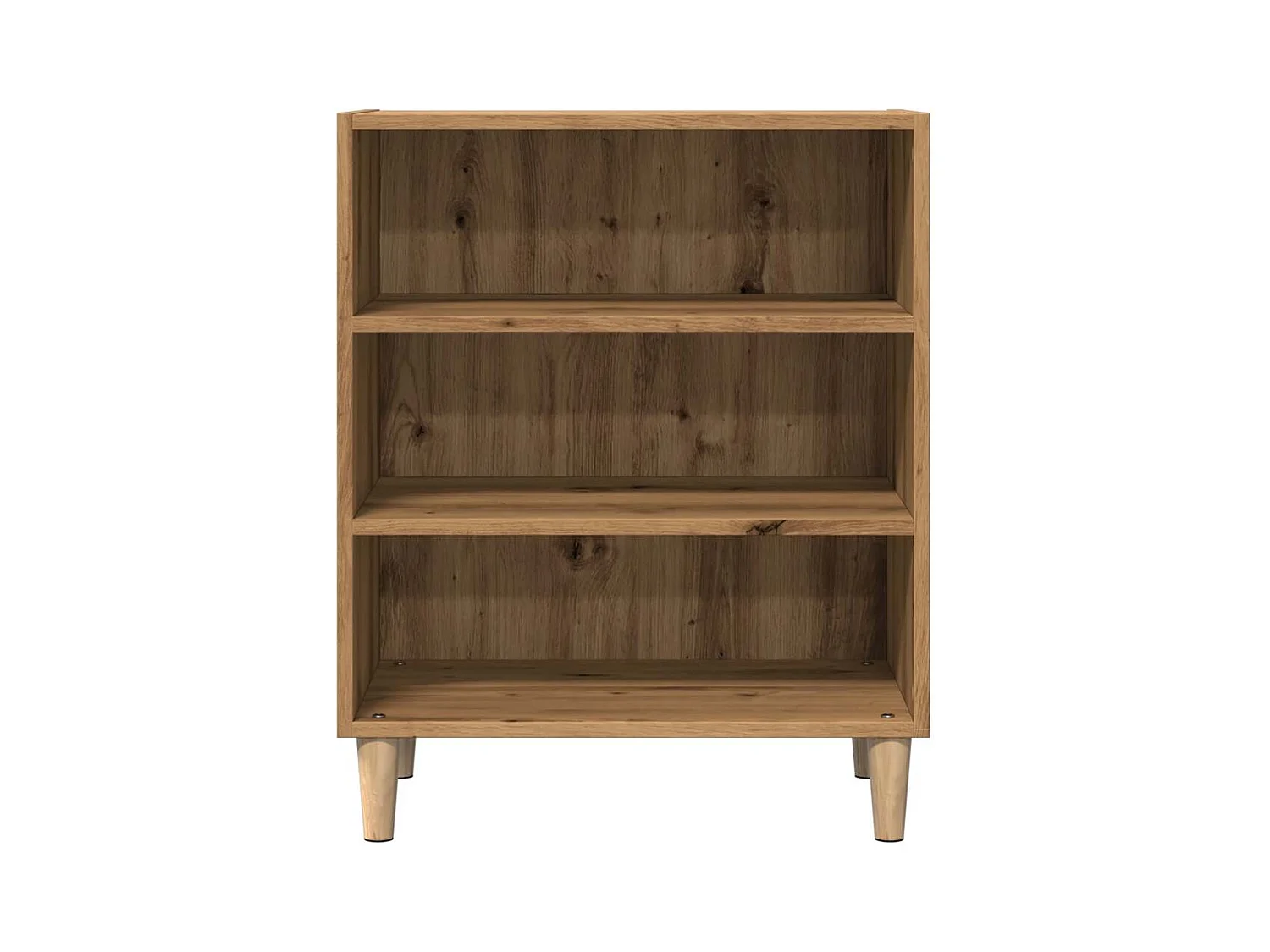 Buffet chêne artisanal 57x35x75 cm bois d'ingénierie