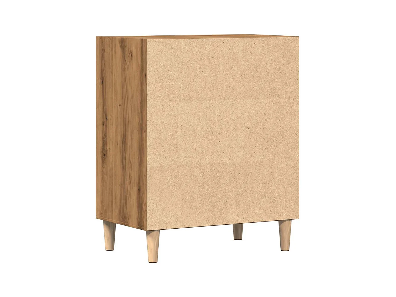 Buffet chêne artisanal 57x35x75 cm bois d'ingénierie