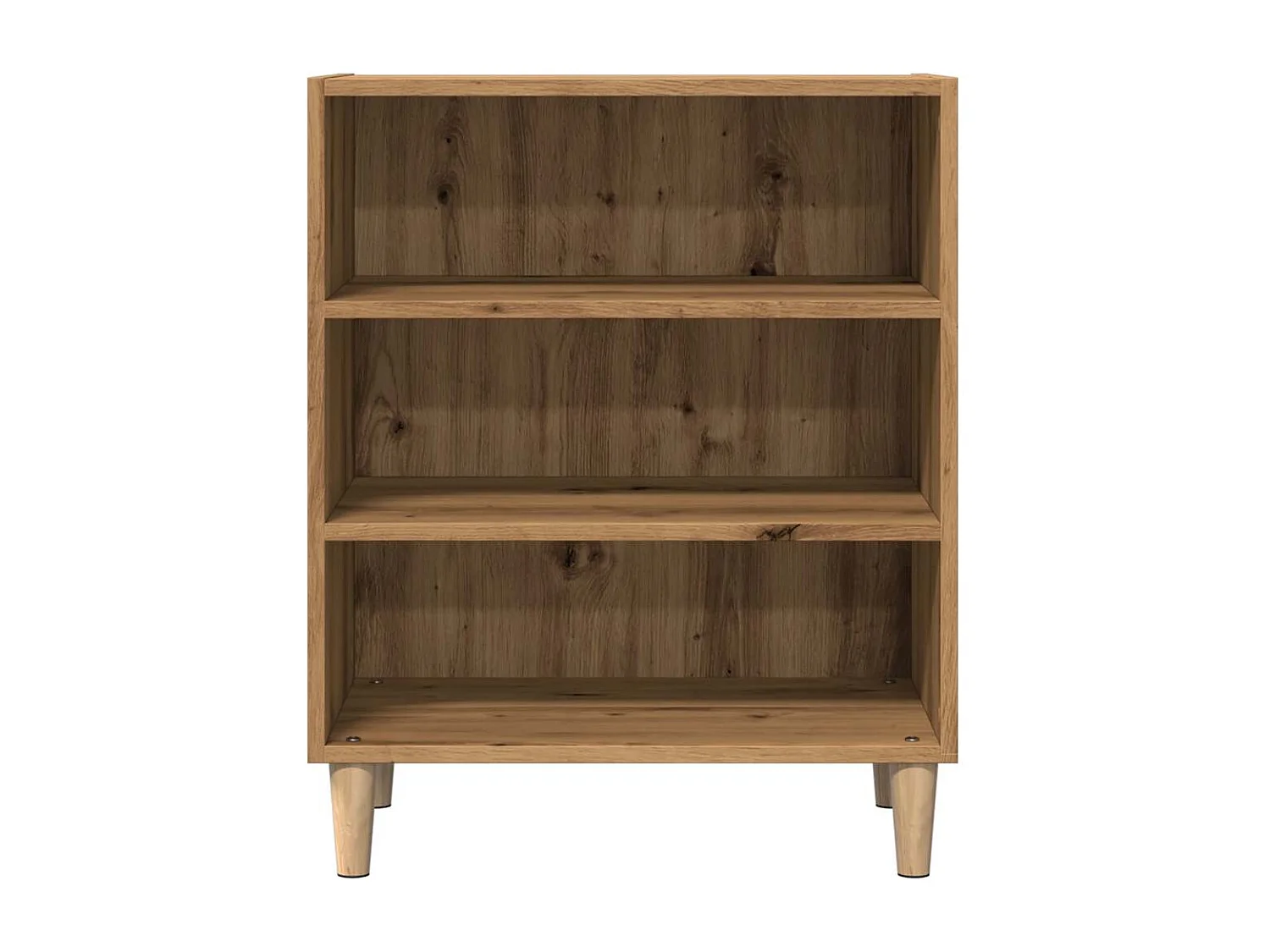 Buffet chêne artisanal 57x35x75 cm bois d'ingénierie