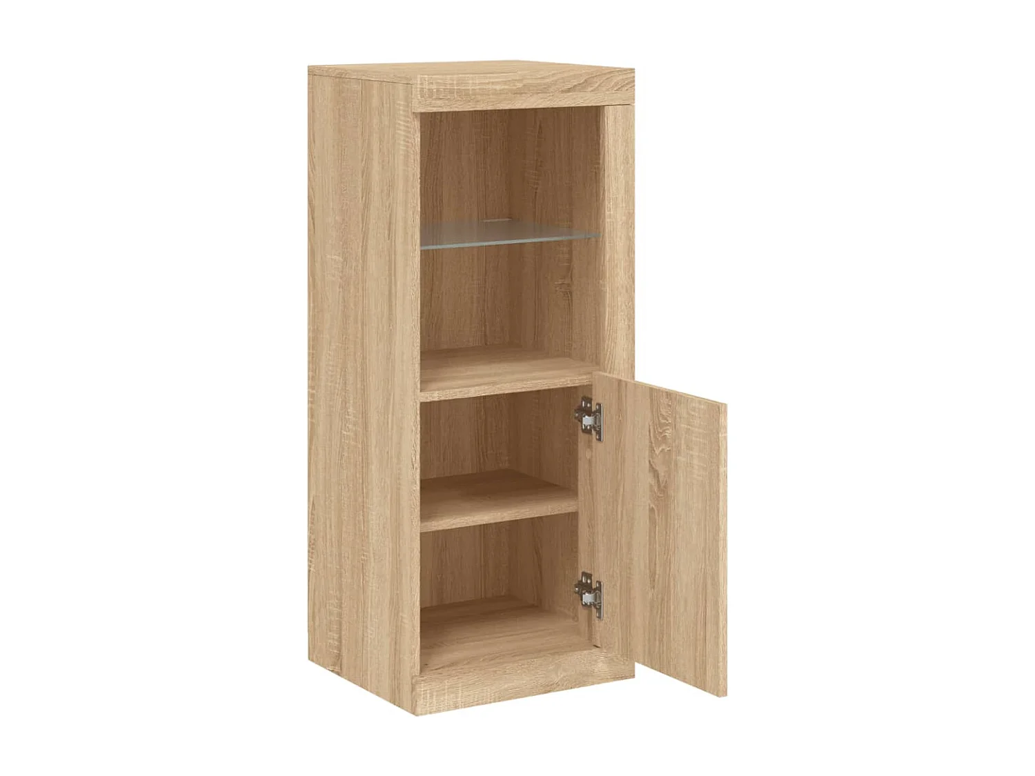 Buffet avec lumières LED chêne sonoma 41x37x100 cm