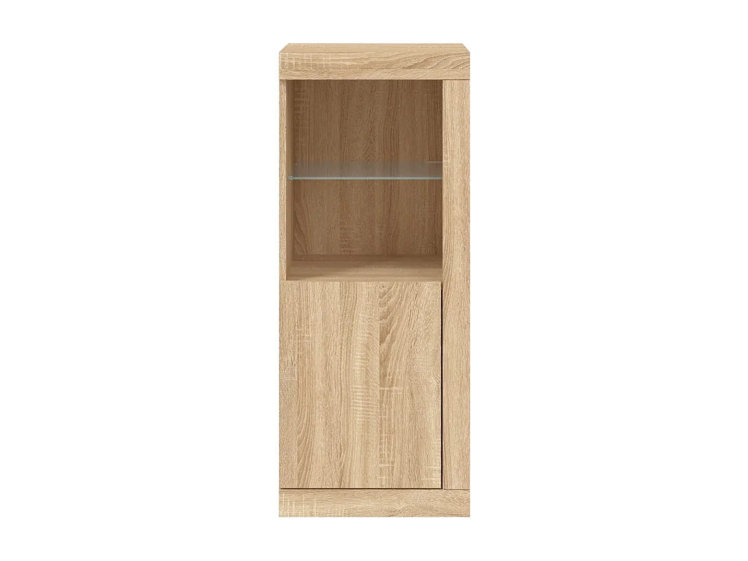 Dressoir met LED-verlichting Sonoma eiken 41x37x100 cm