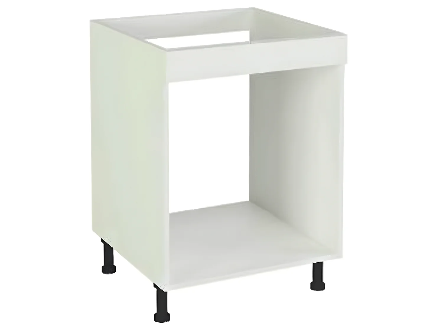 Meuble bas de cuisine pour four coloris blanc - Hauteur 85 x Longueur 60 x profondeur 58 cm