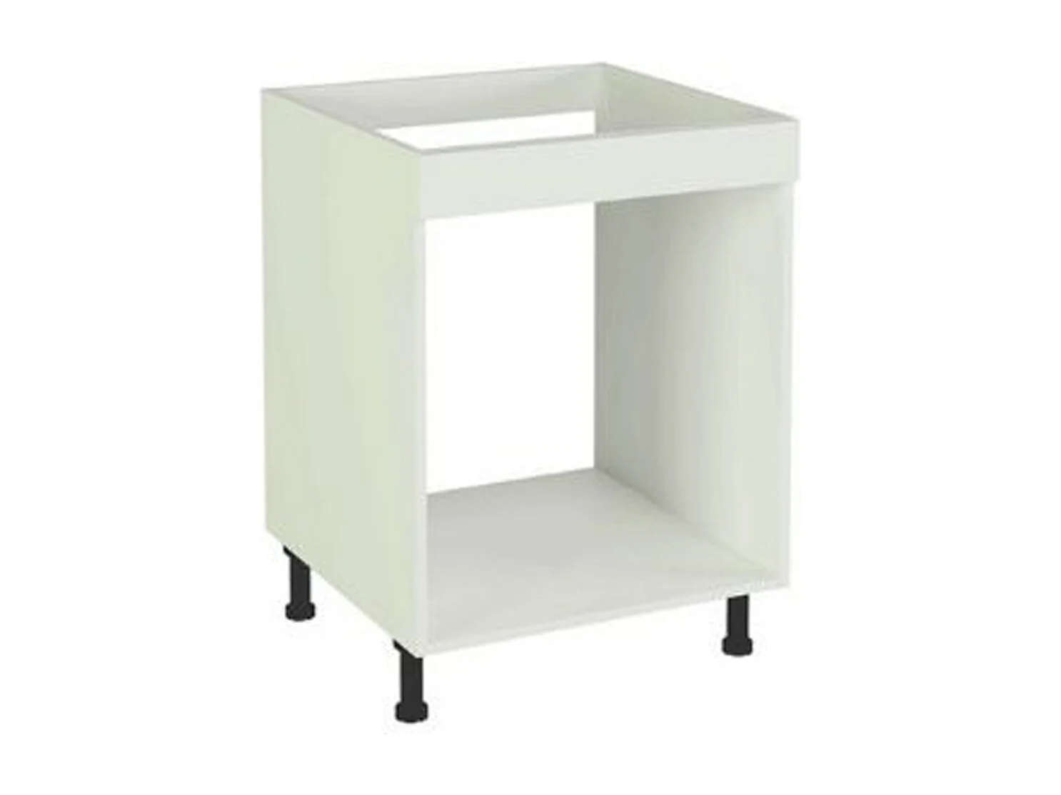 Meuble bas de cuisine pour four coloris blanc - Hauteur 85 x Longueur 60 x profondeur 58 cm
