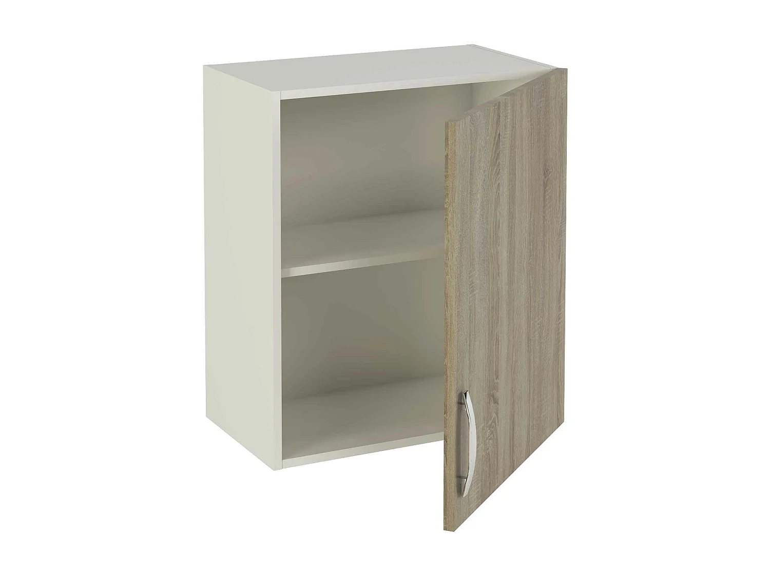 Meuble haut de cuisine 1 porte coloris chêne cortez - Hauteur 70 x Longueur 60 x profondeur 33 cm