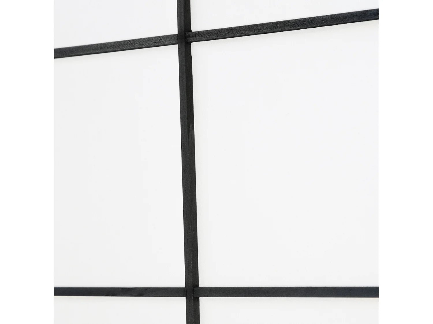 Paravent japonais Shoji en bois noir 5 pans