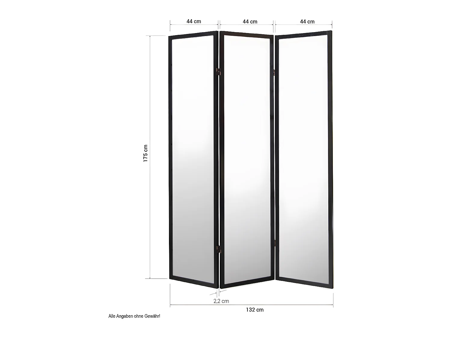 Paravent japonais Shoji en bois blanc de 3 pans