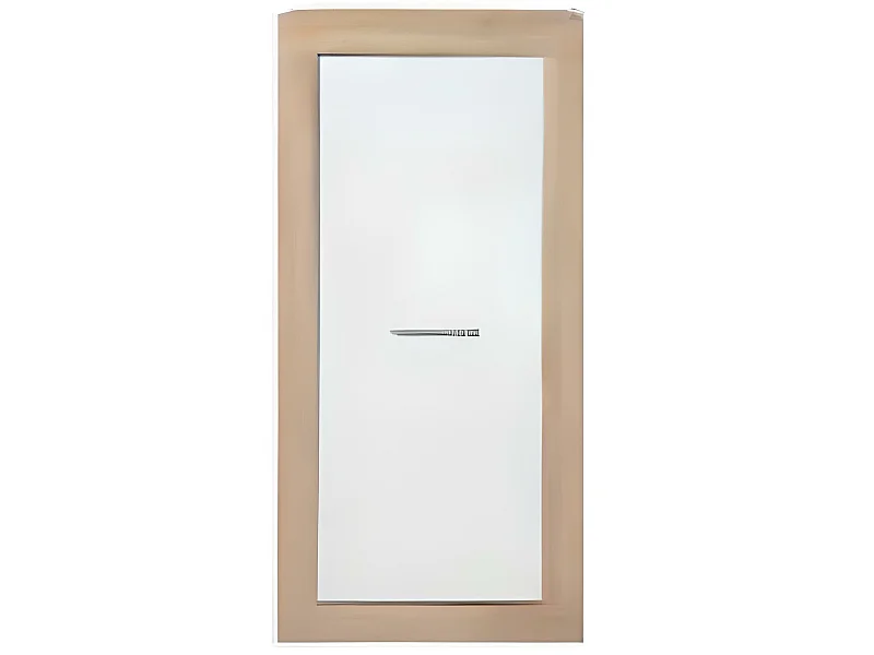 Armoire / placard de rangement avec 1 porte coloris Chêne Cambrian / Blanc - Longueur 54 x profondeur 35 x hauteur 110 cm