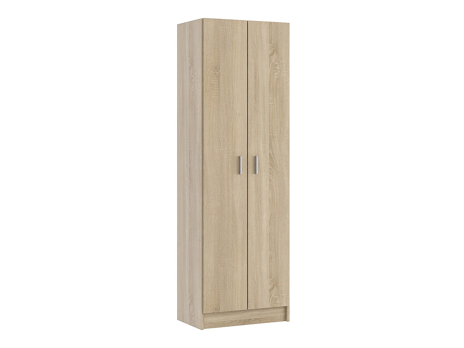 Armoire avec 2 portes coloris Chêne canadian - Dim : 180 x 58,5 x 37 cm