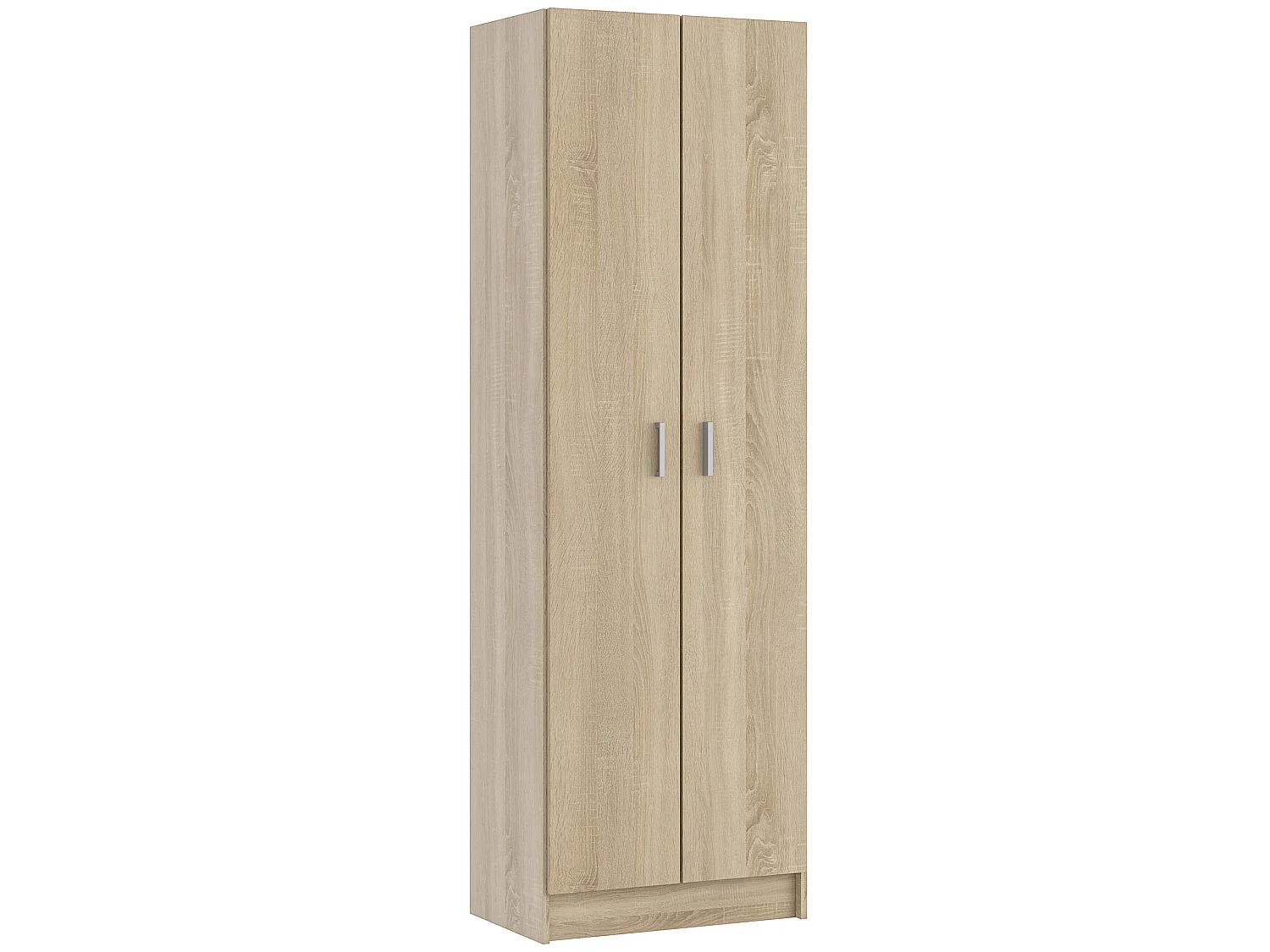 Armoire avec 2 portes coloris Chêne canadian - Dim : 180 x 58,5 x 37 cm