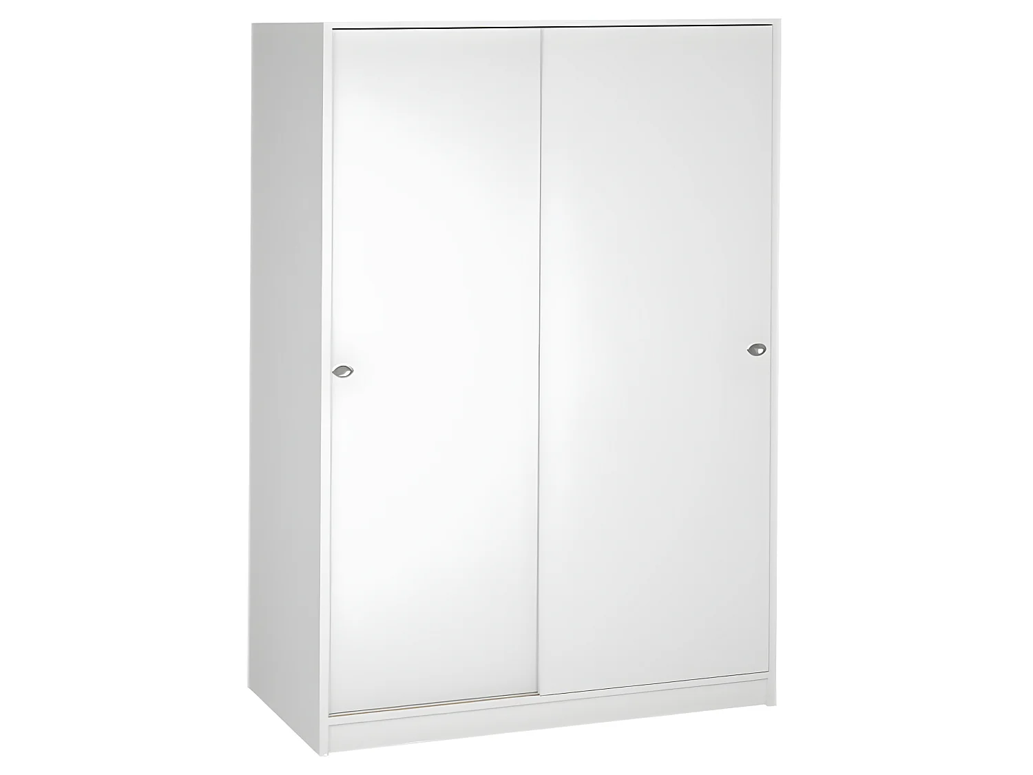 Armoire placard / meuble de rangement coloris blanc - Hauteur 180 x Longueur 90 x Profondeur 50 cm