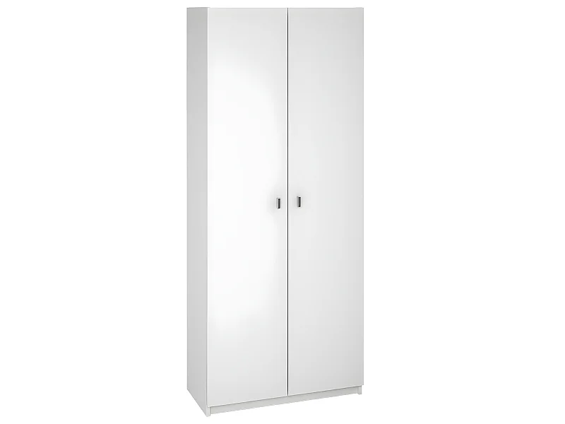 Armoire polyvalente coloris blanc - Hauteur 180 x Longueur 75 x Profondeur 35.6 cm