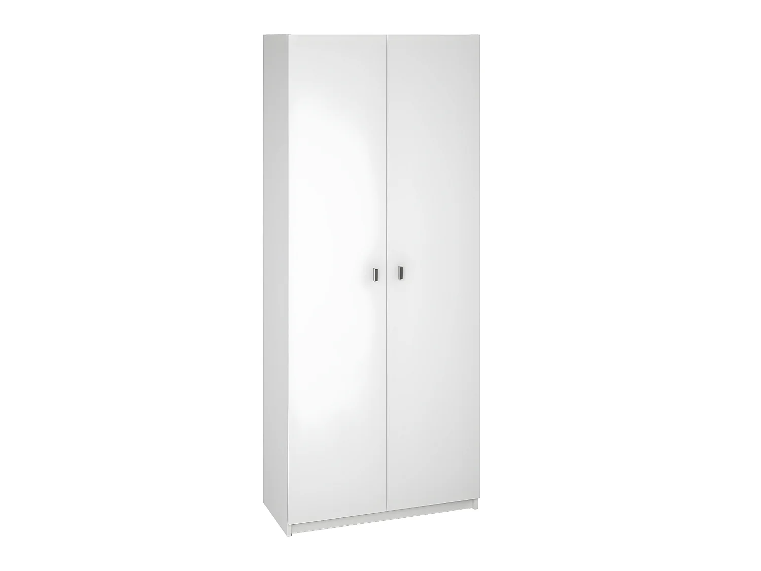 Armoire polyvalente coloris blanc - Hauteur 180 x Longueur 75 x Profondeur 35.6 cm