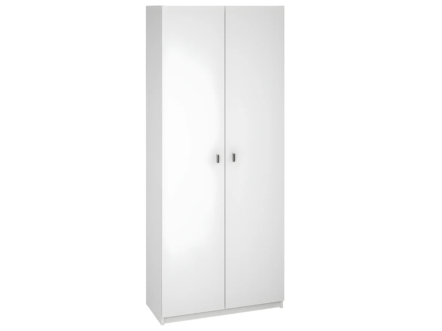 Armoire polyvalente coloris blanc - Hauteur 180 x Longueur 75 x Profondeur 35.6 cm